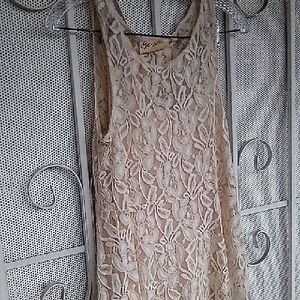 Free People Lace Sleeveless Fancy Dress With Removable Slip Size S